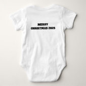 Sneeuwvlok Glitter Baby Rendier Romper (Achterkant)