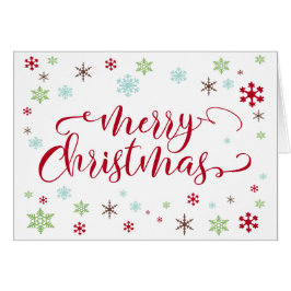 Sneeuwvlok Gril, Helder Rode Kerst Typografie