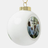 Sneeuwvlok harmonie keramische bal ornament (Links)