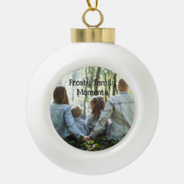 Sneeuwvlok harmonie keramische bal ornament