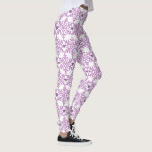 Sneeuwvlok Harten Patroon Leggings (Rechts)