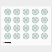 Sneeuwvlok Ice Blue Sticker (Vel)