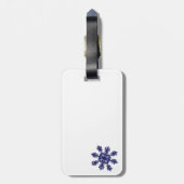 Sneeuwvlok II Bagagelabel (Achterkant verticaal)