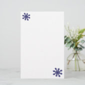 Sneeuwvlok II Briefpapier (Staand voorkant)