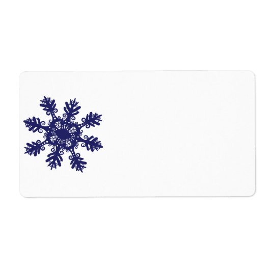 Sneeuwvlok II Etiket (Voorkant)