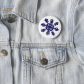 Sneeuwvlok II Ronde Button 5,7 Cm (In situ)