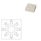 Sneeuwvlok illustratie patroon art stempel (Gestempeld)