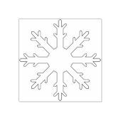 Sneeuwvlok illustratie patroon art stempel (Afrduk)