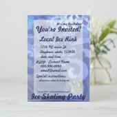 sneeuwvlok in blauw 8, winterwind kaart (Staand voorkant)