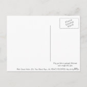 sneeuwvlok in blauwe 7 haiku's feestdagenkaart (Achterkant)