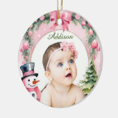 Sneeuwvlok ingelijst Ornament - gepersonaliseerd (Links)