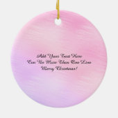 Sneeuwvlok ingelijst Ornament - gepersonaliseerd (Achterkant)