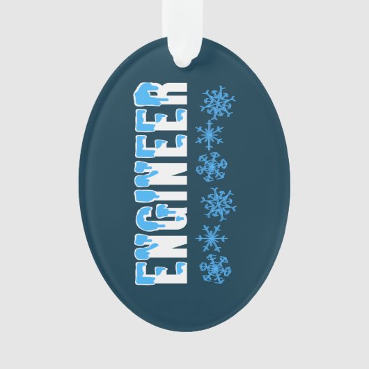 Sneeuwvlok ingenieur ornament (voorkant)
