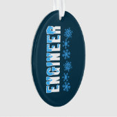 Sneeuwvlok ingenieur ornament (voorkant)