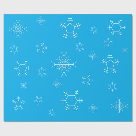 Sneeuwvlok Inpakpapier (Vlak)