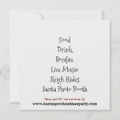 Sneeuwvlok instellen Familie Kerstfeest Kaart (Achterkant)