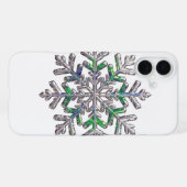 Sneeuwvlok iPhone Hoesje (Achterkant horizontaal)