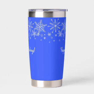 Sneeuwvlok Isolerende Bekerkop Geïsoleerde Drinkbeker