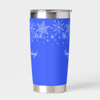 Sneeuwvlok Isolerende Bekerkop Geïsoleerde Drinkbeker