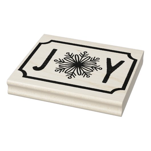 Sneeuwvlok JOY Rubberstempel (Stempel)