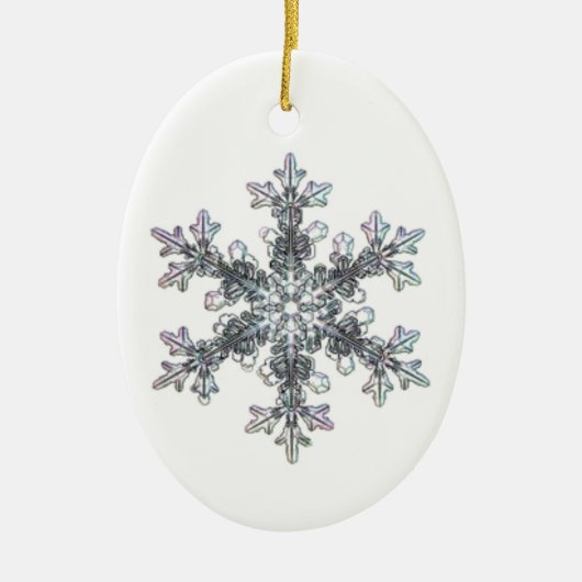 Sneeuwvlok Keramisch Ornament (Voorkant)