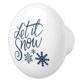 Sneeuwvlok Keramische Knop (Rechts)