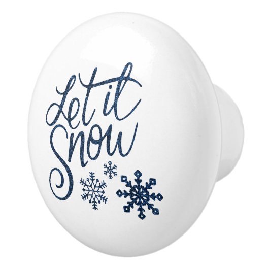 Sneeuwvlok Keramische Knop (Rechts)