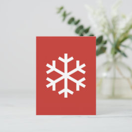 Sneeuwvlok Kerst Ansichtkaart Briefkaart