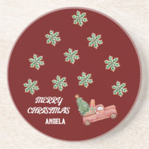 Sneeuwvlok Kerst Onderzetters