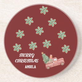 Sneeuwvlok Kerst Onderzetters