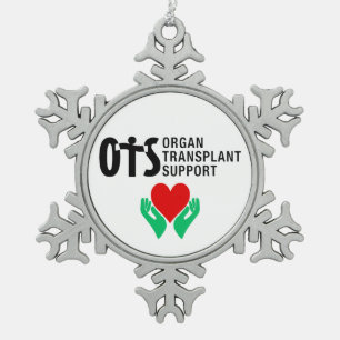 Sneeuwvlok Kerst Ornament Pewter