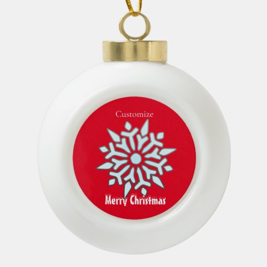 Sneeuwvlok Kerst Ornament Thunder_Cove (Voorkant)