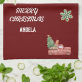 Sneeuwvlok Kerst Thee Handdoeken (Gevouwen)