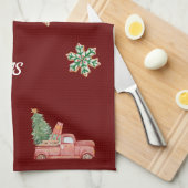 Sneeuwvlok Kerst Thee Handdoeken (Quarter Fold)