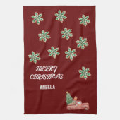 Sneeuwvlok Kerst Thee Handdoeken (Verticaal)