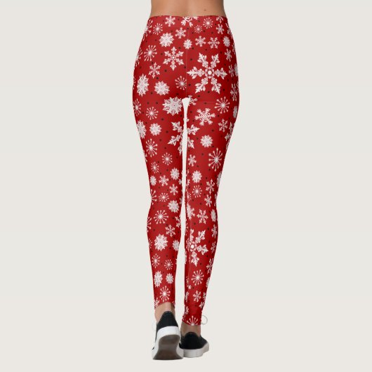 Sneeuwvlok Kerst Verpakte Leggings - Schattige (Achterkant)