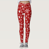 Sneeuwvlok Kerst Verpakte Leggings - Schattige (Voorkant)