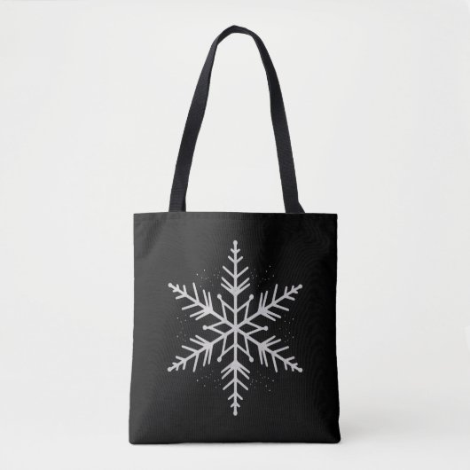 Sneeuwvlok Kerstfeest Wintercadeau Tote Bag (Voorkant)