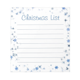 Sneeuwvlok Kerstlijst Notitieblok