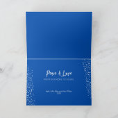 Sneeuwvlok Kerstmis Gevouwen Feestdagen Kaart (Binnen)