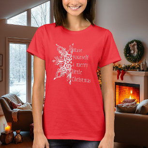 Sneeuwvlok Kerstmis (of aanpassen) T-shirt