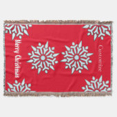 Sneeuwvlok Kerstmis Ornament Thunder_Cove Deken (Voorkant)