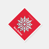 Sneeuwvlok Kerstmis Ornament Thunder_Cove Servet (Hoek)