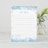 Sneeuwvlok Kerstmis Verjaardag Tijd Capsule Kaart (Staand voorkant)