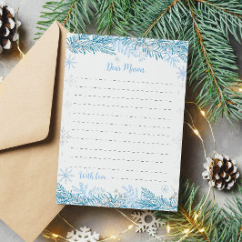 Sneeuwvlok Kerstmis Verjaardag Tijd Capsule Kaart