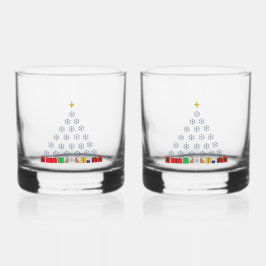 SNEEUWVLOK Kerstmis Whisky Glas