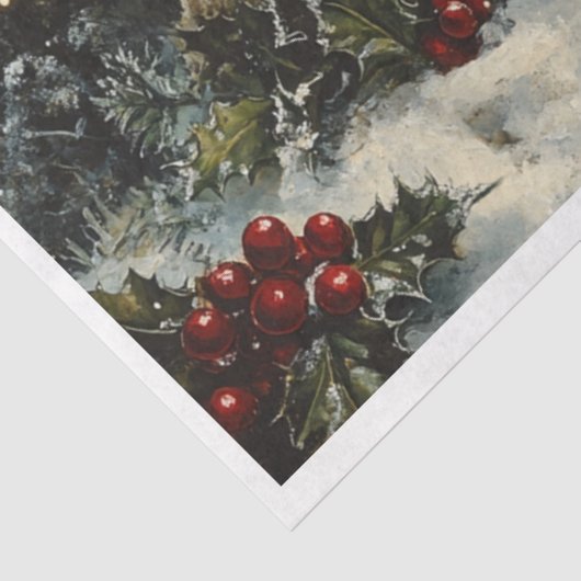 Sneeuwvlok Kerstpaddenstoelen Tissuepapier (Detail)