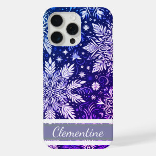 Sneeuwvlok kerstpatroon iPhone 15 pro max case