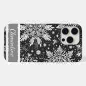 Sneeuwvlok kerstpatroon iPhone hoesje (Achterkant horizontaal)
