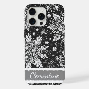 Sneeuwvlok kerstpatroon iPhone 15 pro max case